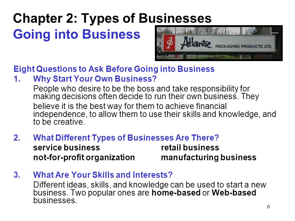 5 Different Types Of Businesses